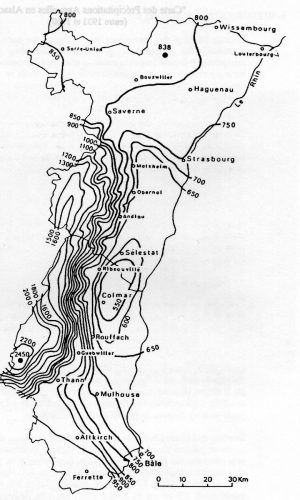 Carte pluviométrie alsace Carte pluviométrie alsace